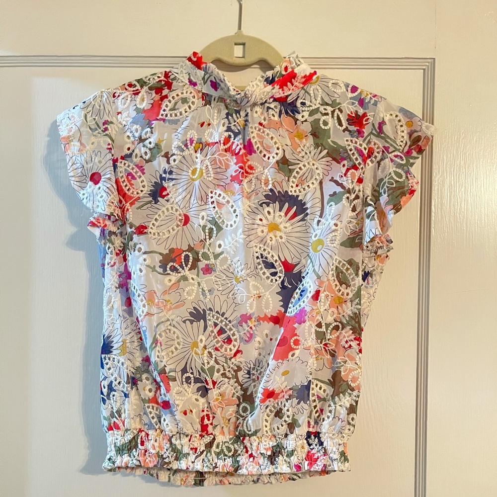 BTFL Life floral embroidered top size XS